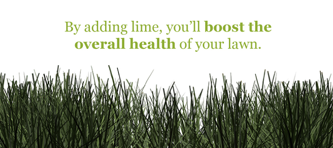 How do you apply lime treatment to your lawn?