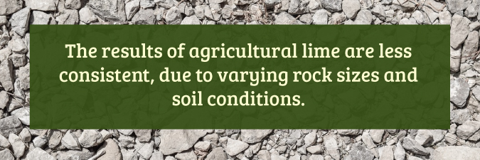 agricultural lime vs pelletized lime