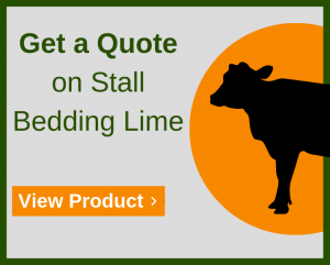 a sign that says get a quote on stall bedding lime