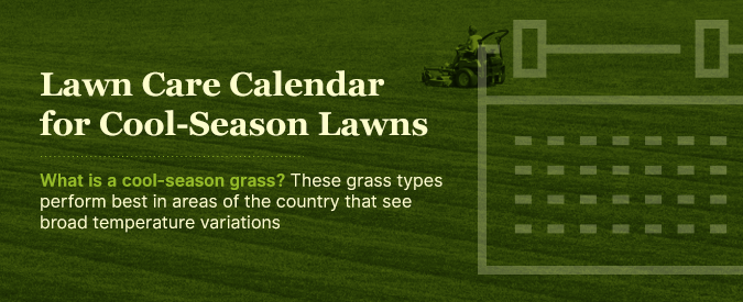 Month By Month Lawn Care Guide Cool Season Grass Calendar