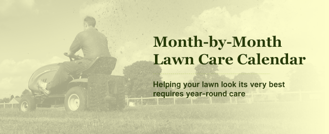 month-by-month cool grass lawn care calendar for the northeast